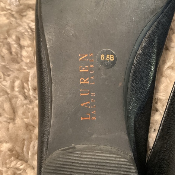 Lauren Ralph Lauren Black Ballet Flats Women’s Size 6.5 - Picture 6 of 8